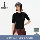 针织衫 比音勒芬高尔夫春夏女士休闲简约多色上衣修身 短袖