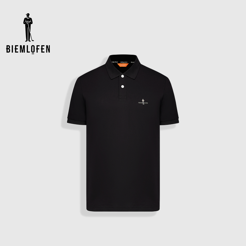 【冰氧吧】比音勒芬2025春夏新男休闲百搭运动透气弹力短袖POLO衫