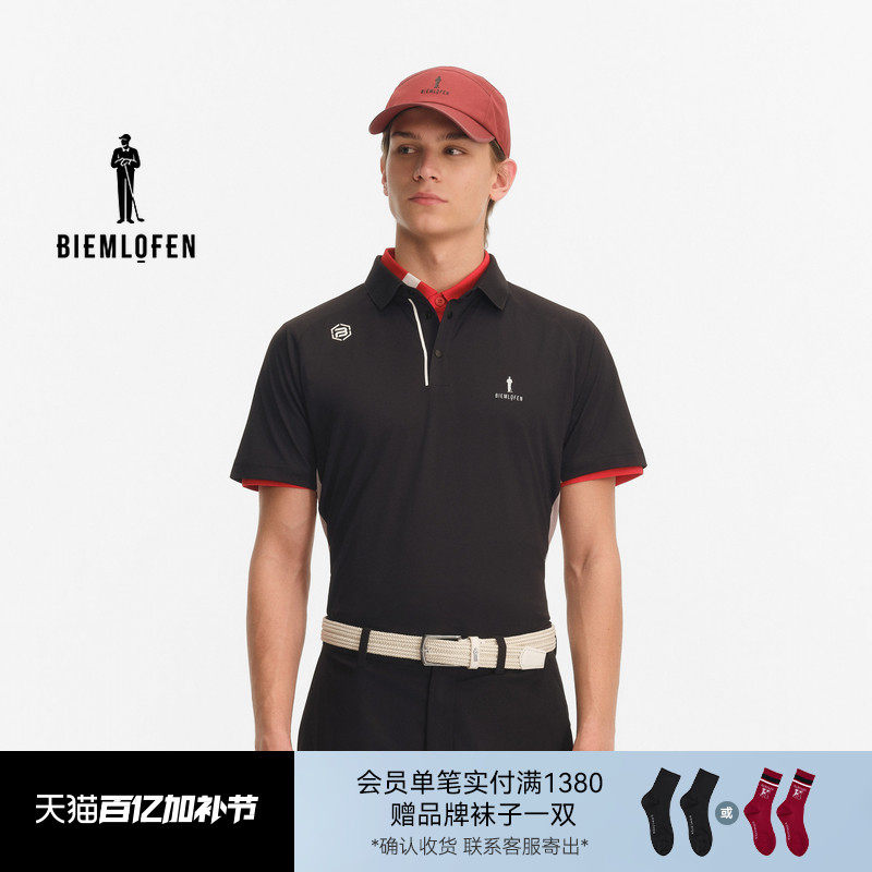 【速干防晒面料】比音勒芬高尔夫2026春夏新男运动休闲短袖POLO衫