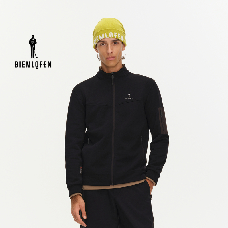 【POLARTEC】比音勒芬高尔夫2025秋新男轻盈保暖抓绒针织夹克外套