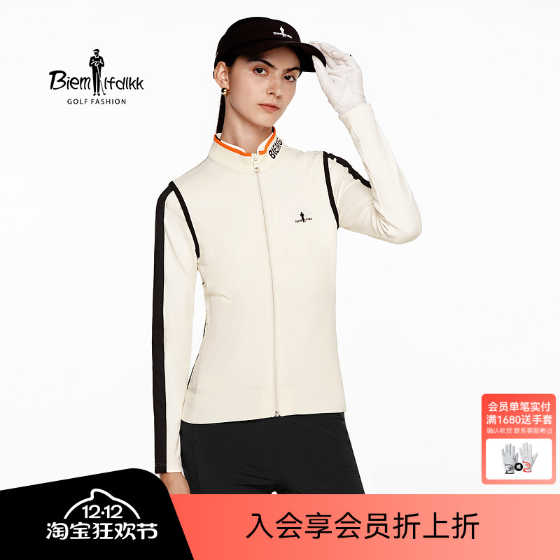 【伊力特功能纱】比音勒芬高尔夫秋女士时尚休闲马甲外套立领背心
