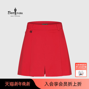 百褶短裤 比音勒芬高尔夫女夏季 G8812409A04 挺括舒适有型