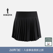 女短裙运动休闲百褶裙 比音勒芬高尔夫2025秋新款 高弹经编面料