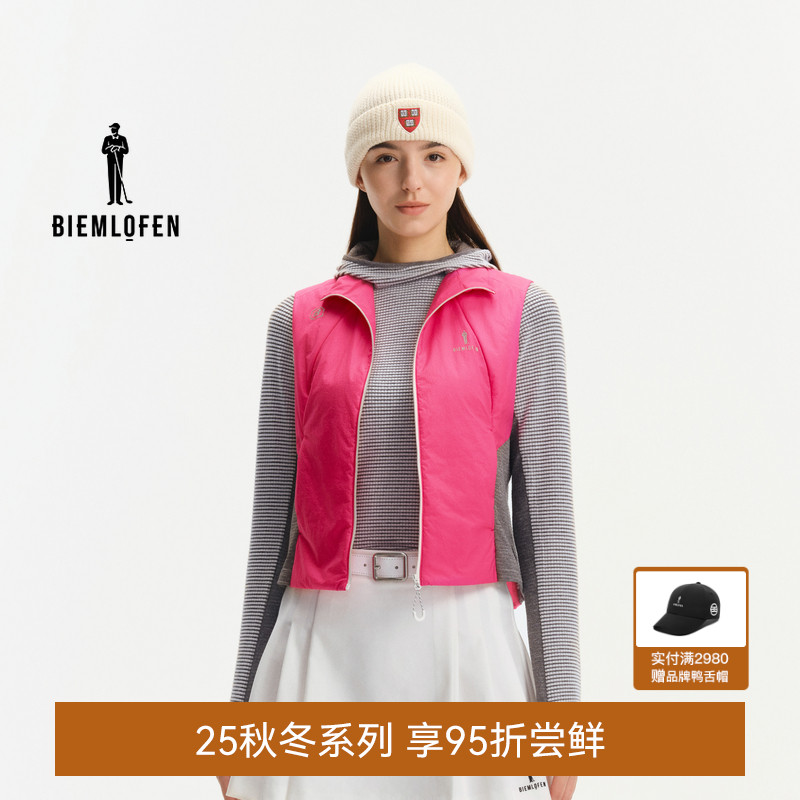 【PRIMALOFT】比音勒芬高尔夫2025秋冬新女士防风保暖二合一棉服