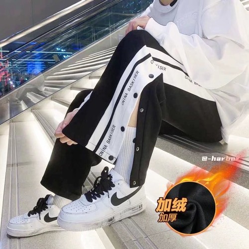 脚打石膏穿的裤子骨科骨折手术病人开边裤秋冬加绒男女青少年长裤