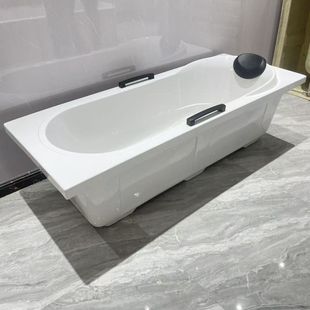 酒店宾馆洗澡浴池大下水器 家用亚克力加厚浴室浴缸成人浴盆免安装
