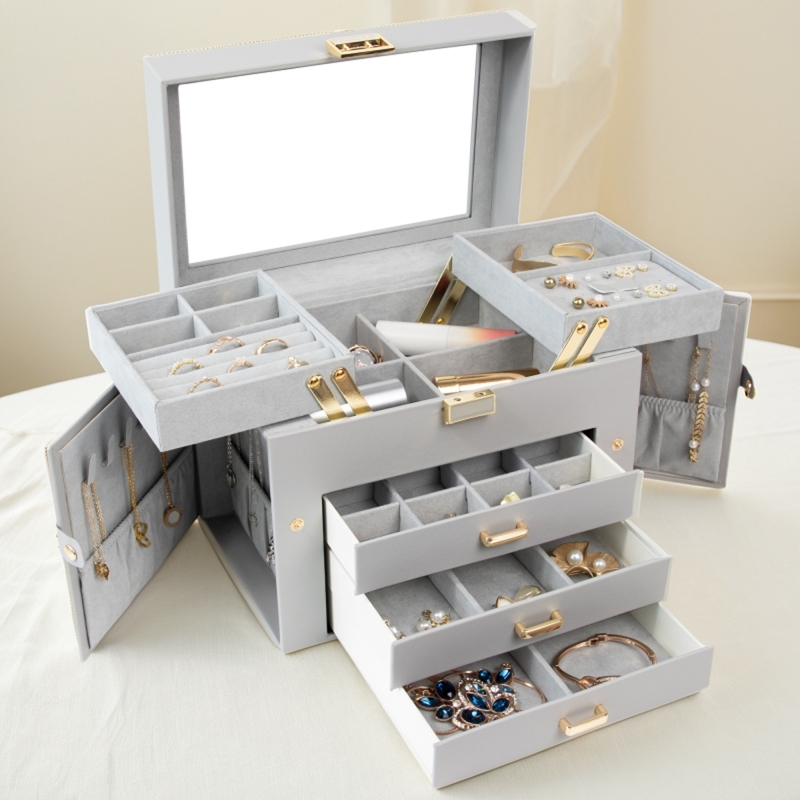 耳钉礼物手镯新款项链黄金收纳盒