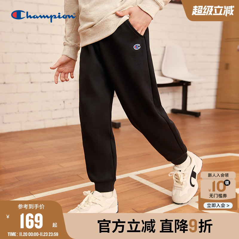 Champion冠军刺绣学院束脚卫裤