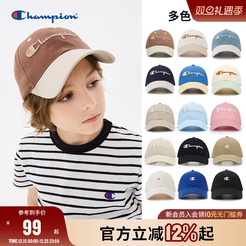 Champion冠军男女童亲子25秋冬新款户外运动日常休闲棒球帽鸭舌帽