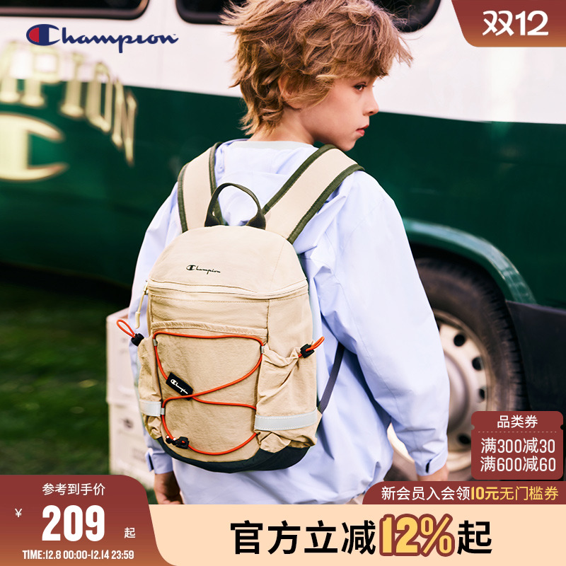 Champion冠军户外轻量拉链双肩包