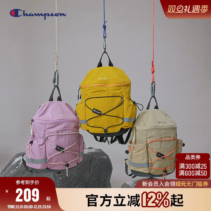 Champion冠军户外轻量拉链双肩包