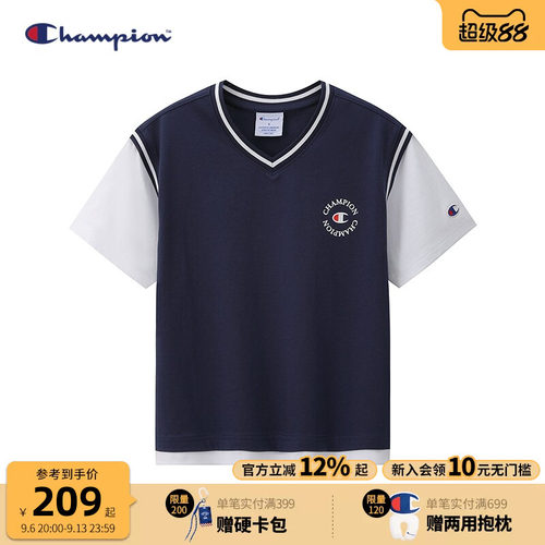 champion冠军儿童抗菌纯棉T恤