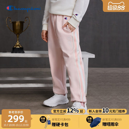 Champion冠军刺绣卫裤束脚长裤