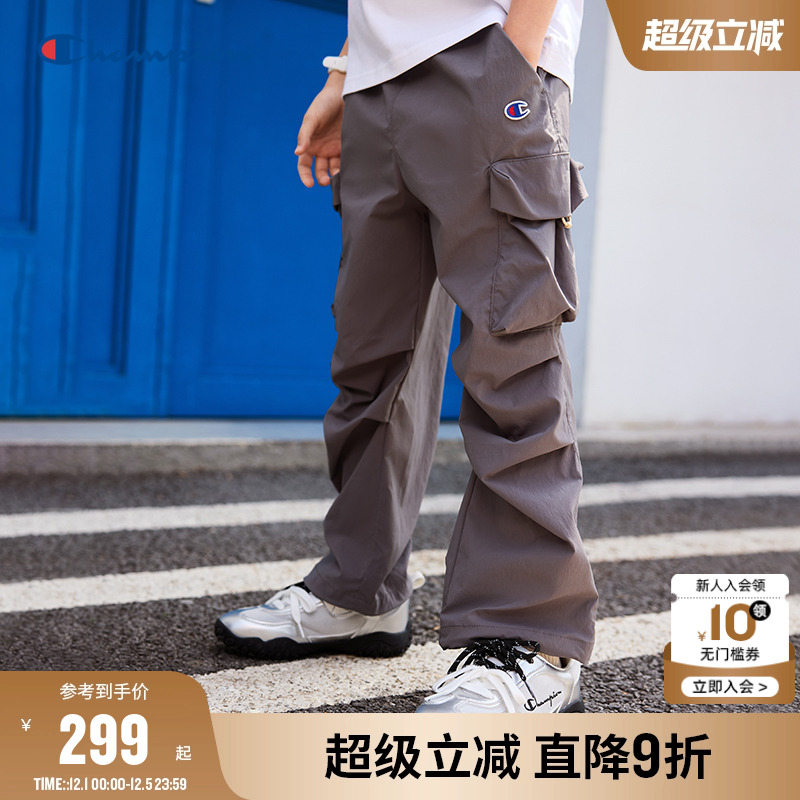 Champion冠军梭织微弹防晒工装裤