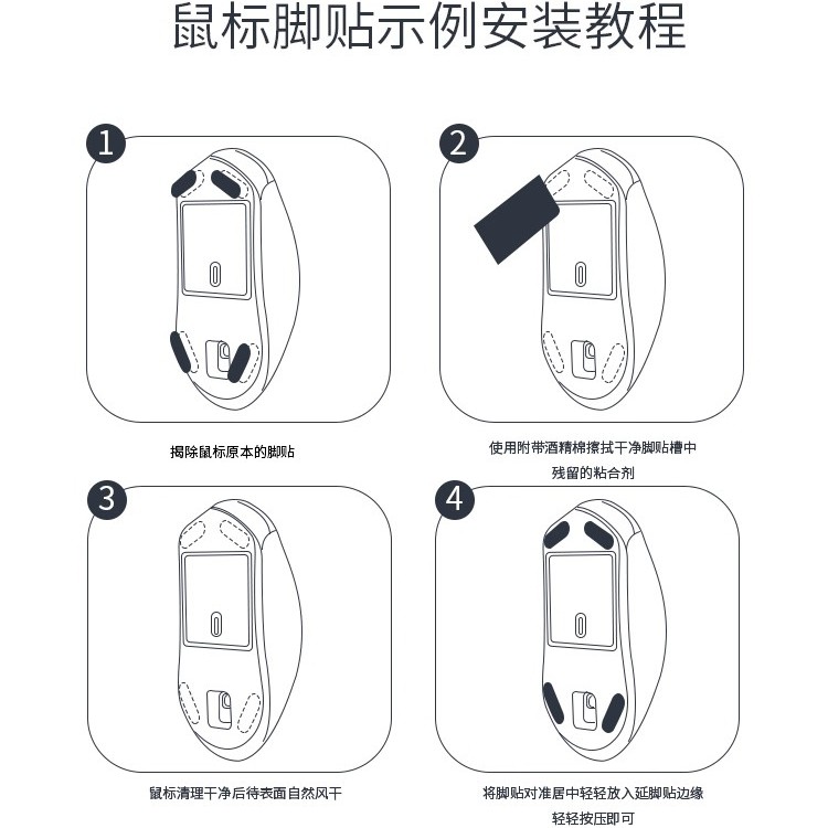 适用罗技MXmaster3脚贴