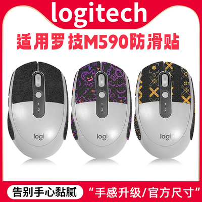 适用罗技M590防滑贴M585鼠标贴