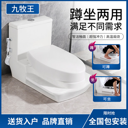 【马桶换蹲便器免挖坑两用蹲坐】