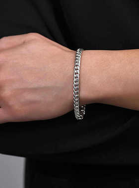 新款复古插销手链男士款泰银工艺