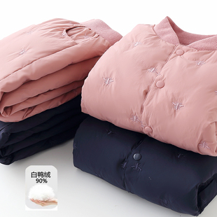 男女童校服神器内穿轻薄保暖加厚羽绒裤 新款 儿童羽绒内胆套装