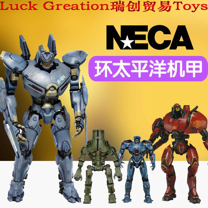 NECA7寸环太平洋2机甲暴风赤红战损危险流浪者隐形浪人怪兽手办-封面