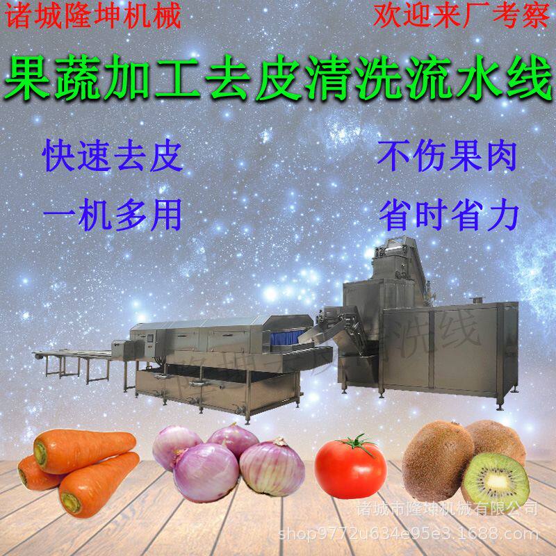 大型黄桃蒸汽去皮机 桃子葡萄脱皮机 全自动不锈钢果蔬土豆削皮机