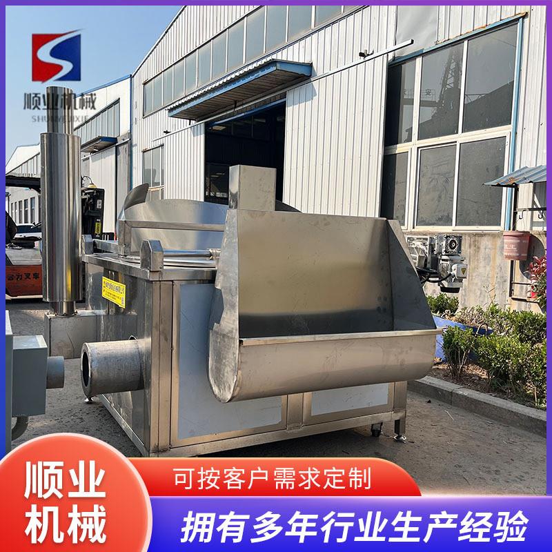 厂家果蔬脆油炸机设备 猫耳朵油炸流水线 供应土豆片连续式油炸锅