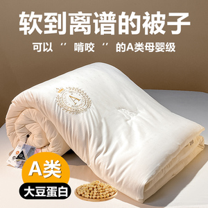 A类大豆纤维被子被芯春秋被加厚冬被四季通用夏凉被空调被可机洗
