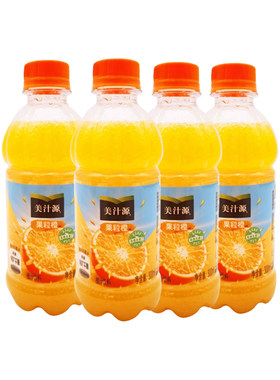 美汁源果粒橙小瓶装300ml*4瓶