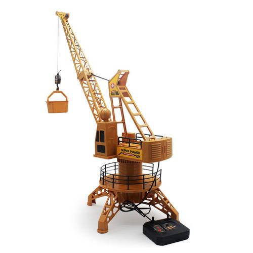 仿真遥控工程起重机 吊塔模型 建筑工地龙门架儿童玩具跨境