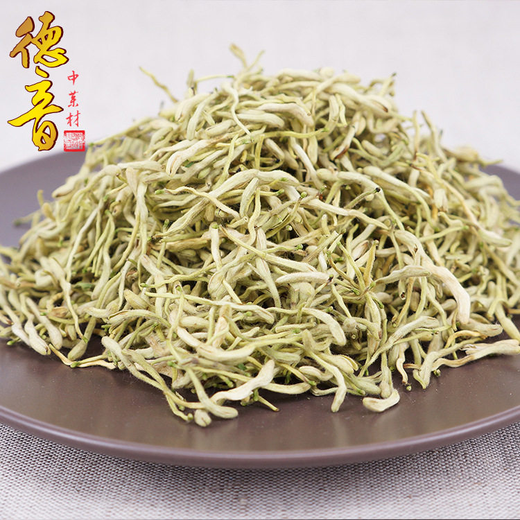 德音金银花山东金银花散装产地货源足干500g金银花花草茶泡水