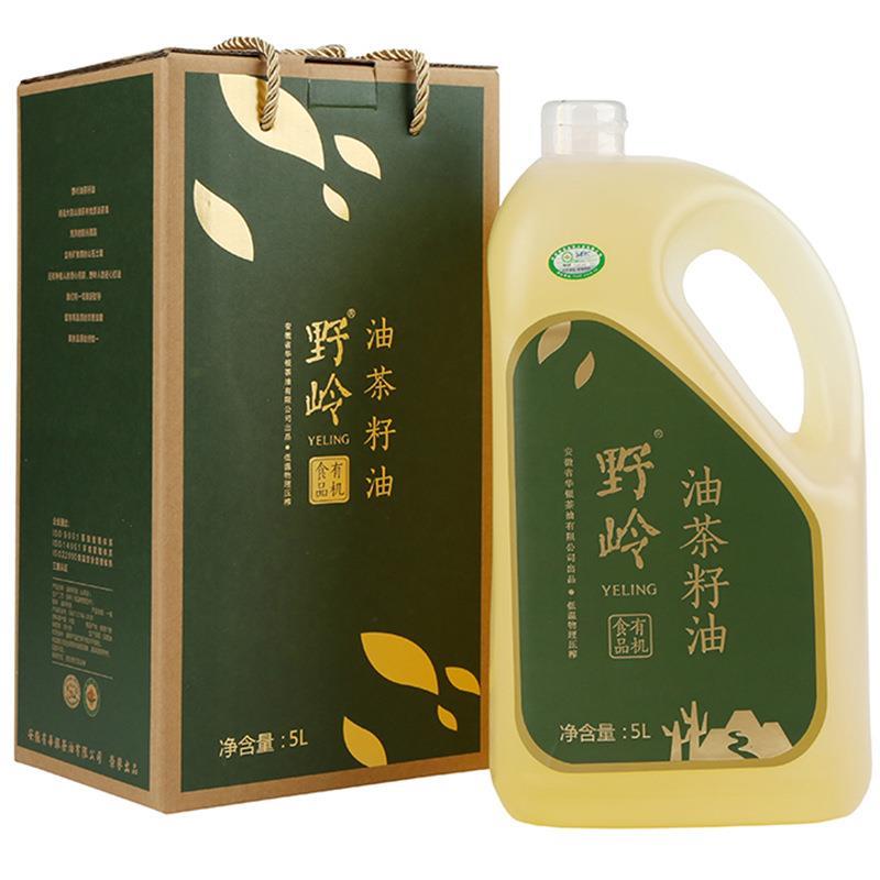野岭有机山茶油5L低温物