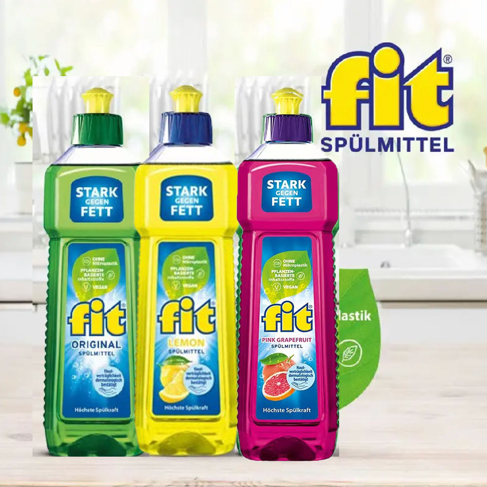 fit浓缩洗洁精食品级a类柠檬【果蔬净】洗碗德国原装进口750ml