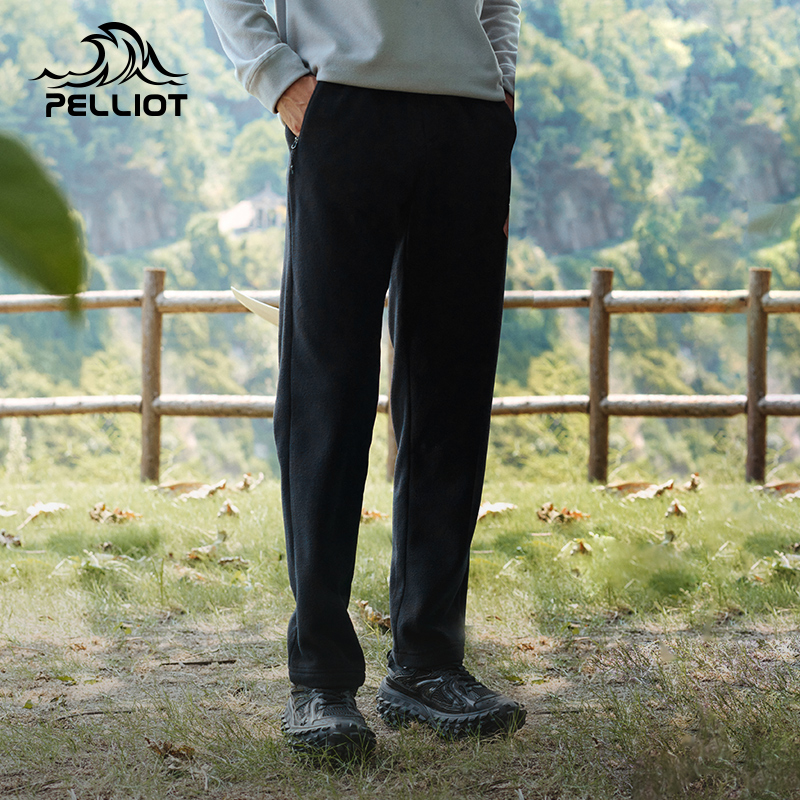 伯希和户外抓绒裤女士防风透气