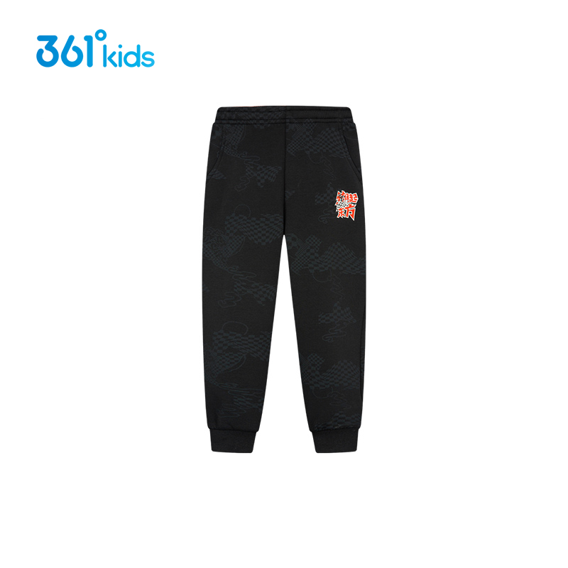 361度童装男童针织运动裤