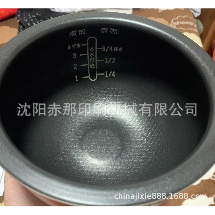 电饭煲内胆刻度线印刷机器 电饭锅外壳图案丝印机 电器面板网印机