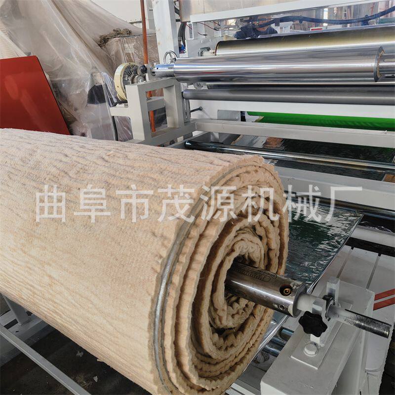 硅酸铝针刺毯玻纤布卷对卷涂胶复合机防火隔热气凝胶毡铝箔贴合机