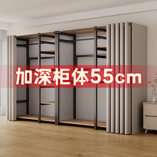 挂衣架落地衣帽架开放式铁架衣柜衣帽间卧室组合收纳储物衣橱柜子