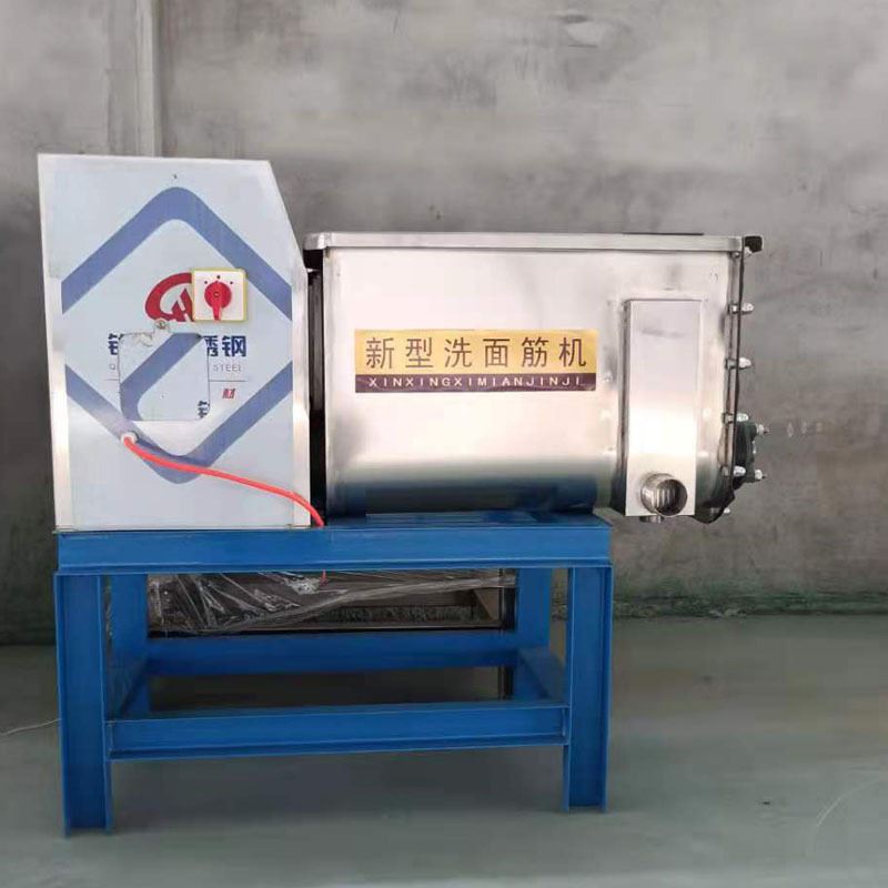 厂家热销商用双螺旋静音低噪凉皮洗面筋机不锈钢洗面和面一体机