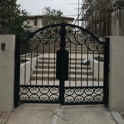 别墅大门入户单双开门欧式铁艺庭院门花园门栅栏门围墙大门庭院
