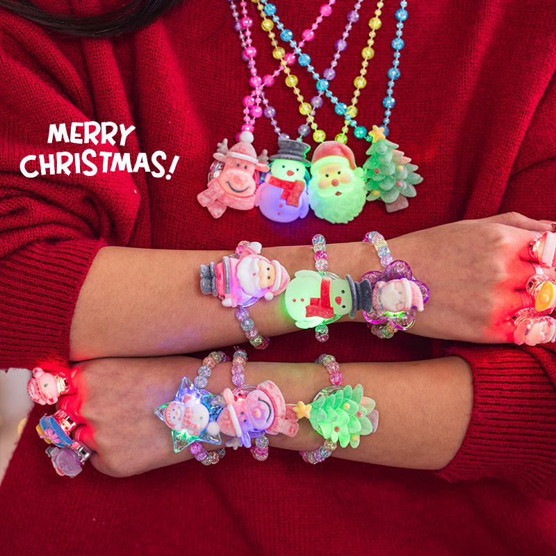 圣诞老人雪人戒指项链手链