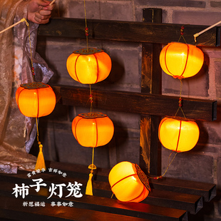 新年灯笼新款2026马年宫灯挂饰春节过年户外手提花灯diy手工材料