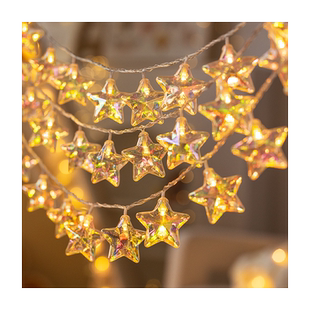 室内少女房间布置装饰氛围灯带LED小彩灯闪灯串灯满天星生日挂灯