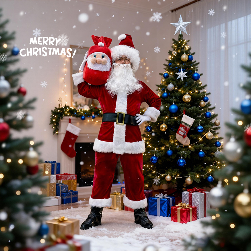圣诞节老公公服饰圣诞老人服装