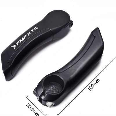 超轻山地自行车小付把牛羊角铝合金副把通用一体成型加长休息把手