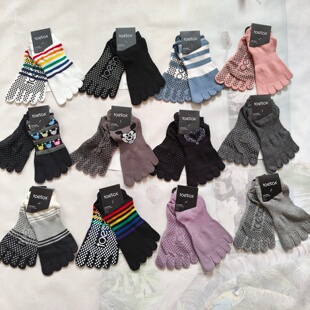 toesox女款五指普拉提袜子跳操瑜伽袜舞蹈袜健身袜胶点防滑袜短筒