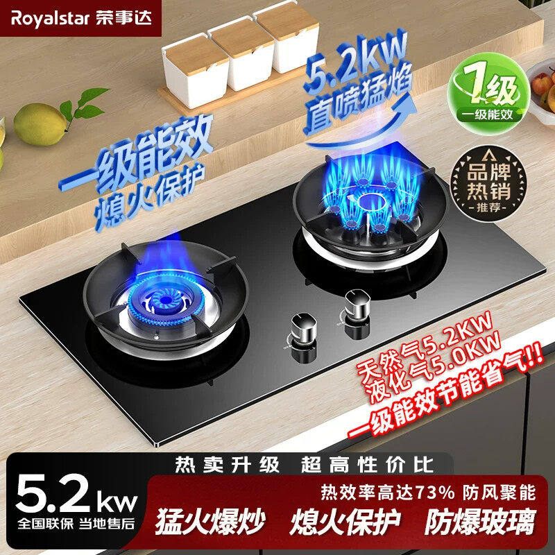 荣事达瓦斯炉双口灶嵌入