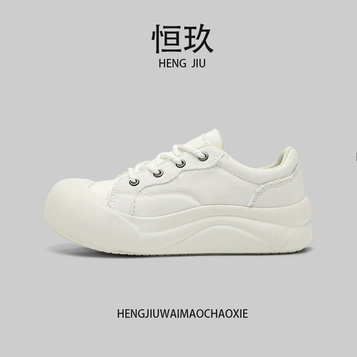 符驰增高帆布港风5厘米耐磨板鞋