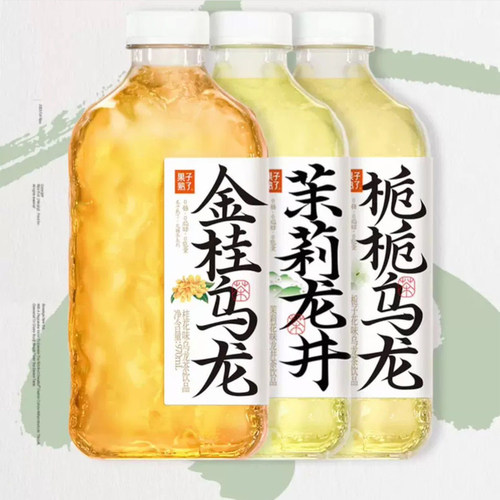 果子熟了无糖茶970ml*12大瓶装