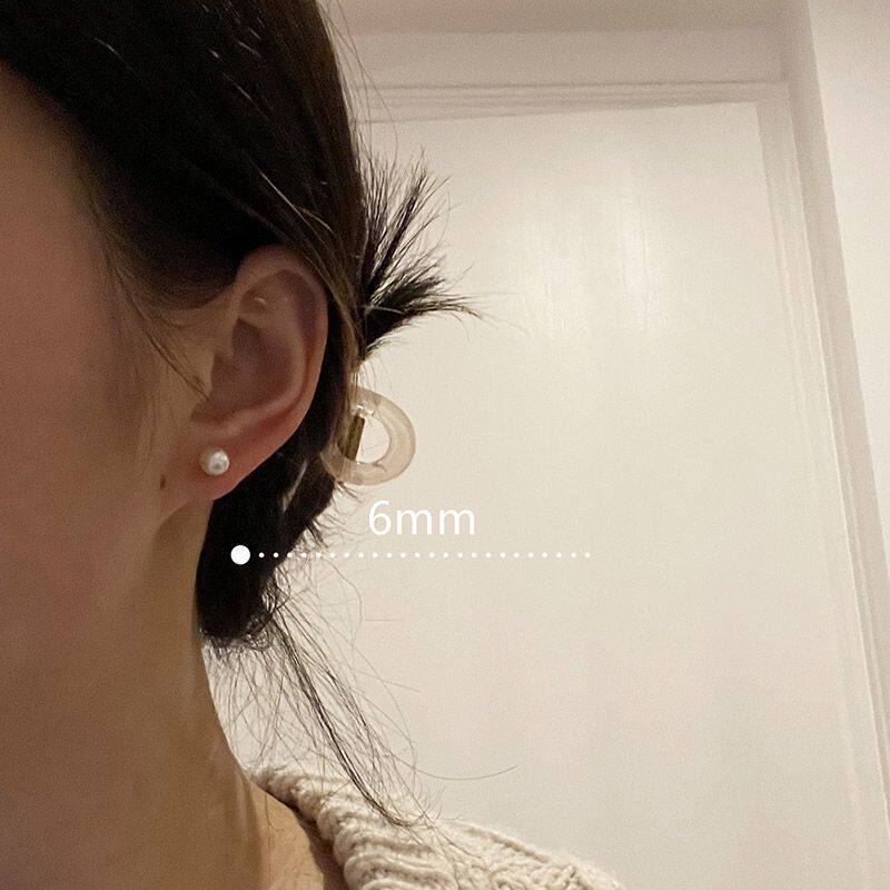 可爱个性珍珠耳钉女时尚甜美小众耳钉