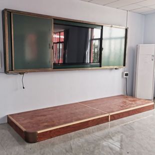 地台教师演讲台学校辅导机构定制实木钢架补习班幼儿园可移动站台